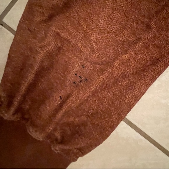 100% Cotton Something Navy Casual Lounge set Copper Medium Bottom Small Top - Picture 3 of 13